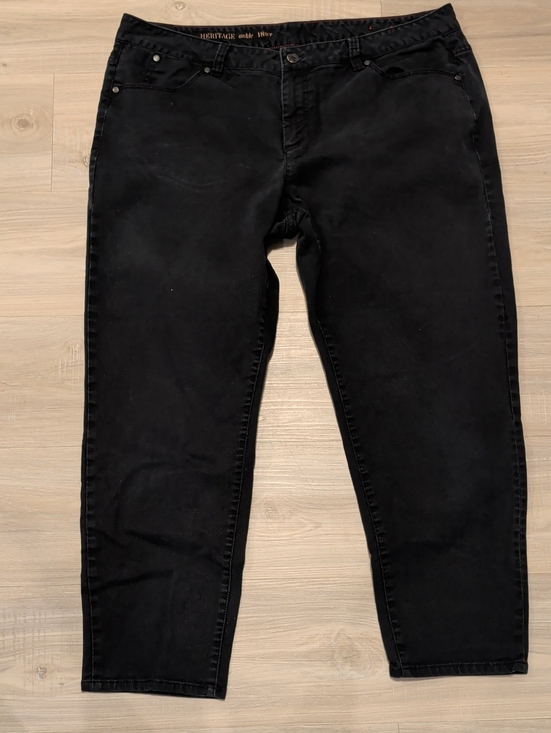 Heritage Denim - HERITAGE- 18WP Black Ankle Jeans